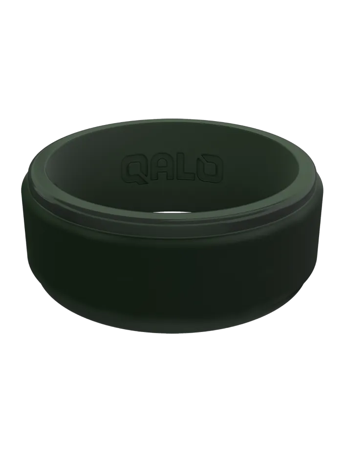 Men's Polished Step Edge Silicone Ring
