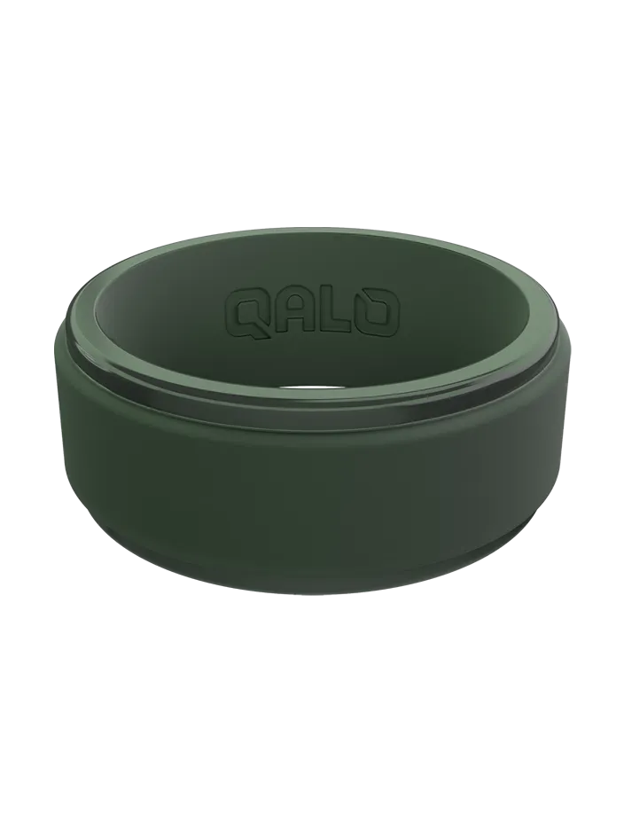 Men's Polished Step Edge Silicone Ring