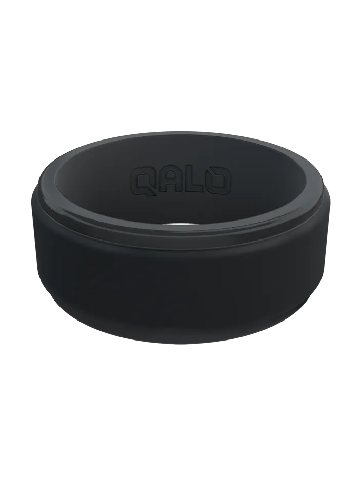 Men's Polished Step Edge Silicone Ring