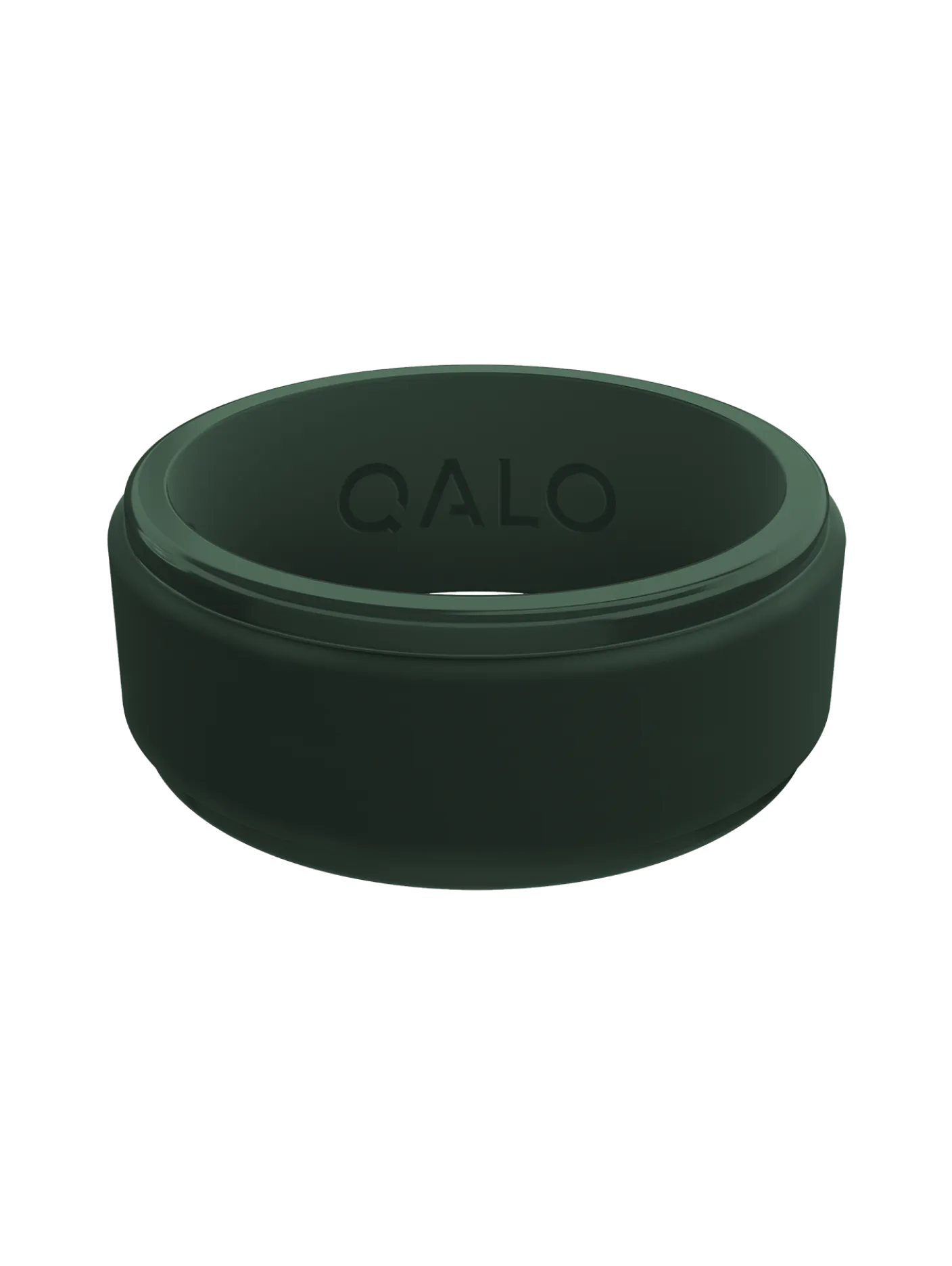 Men's Polished Step Edge Silicone Ring