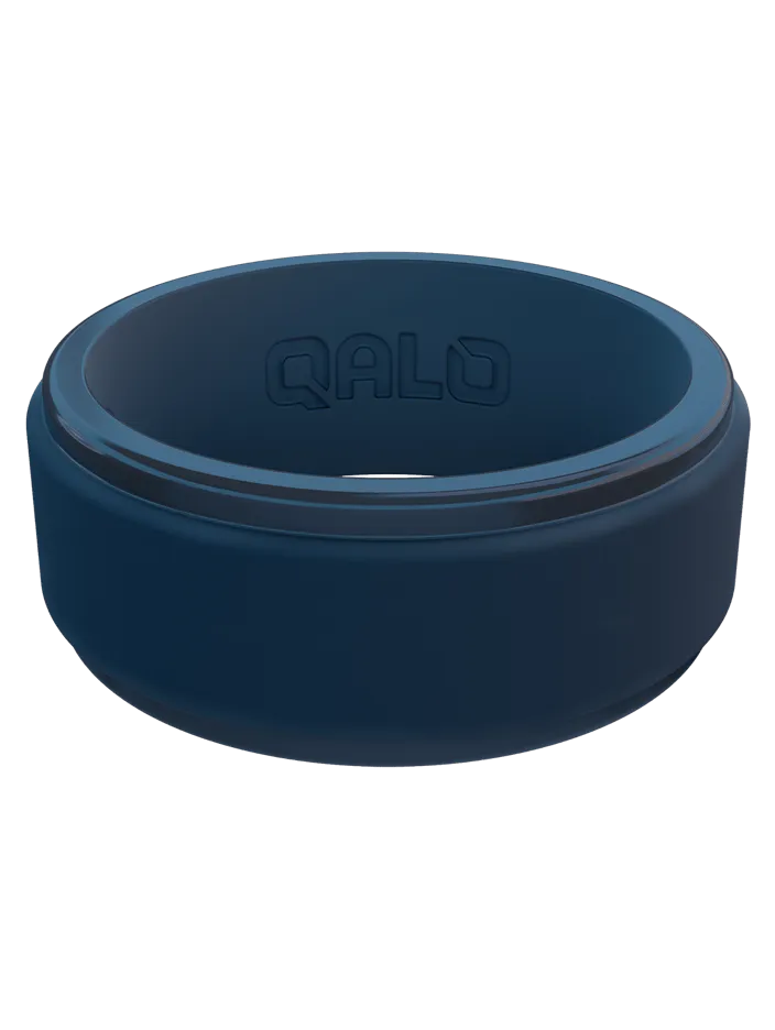 Men's Polished Step Edge Silicone Ring