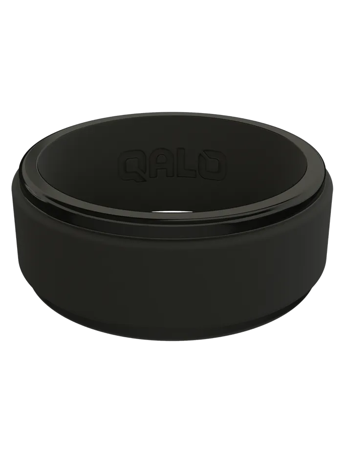 Men's Polished Step Edge Silicone Ring