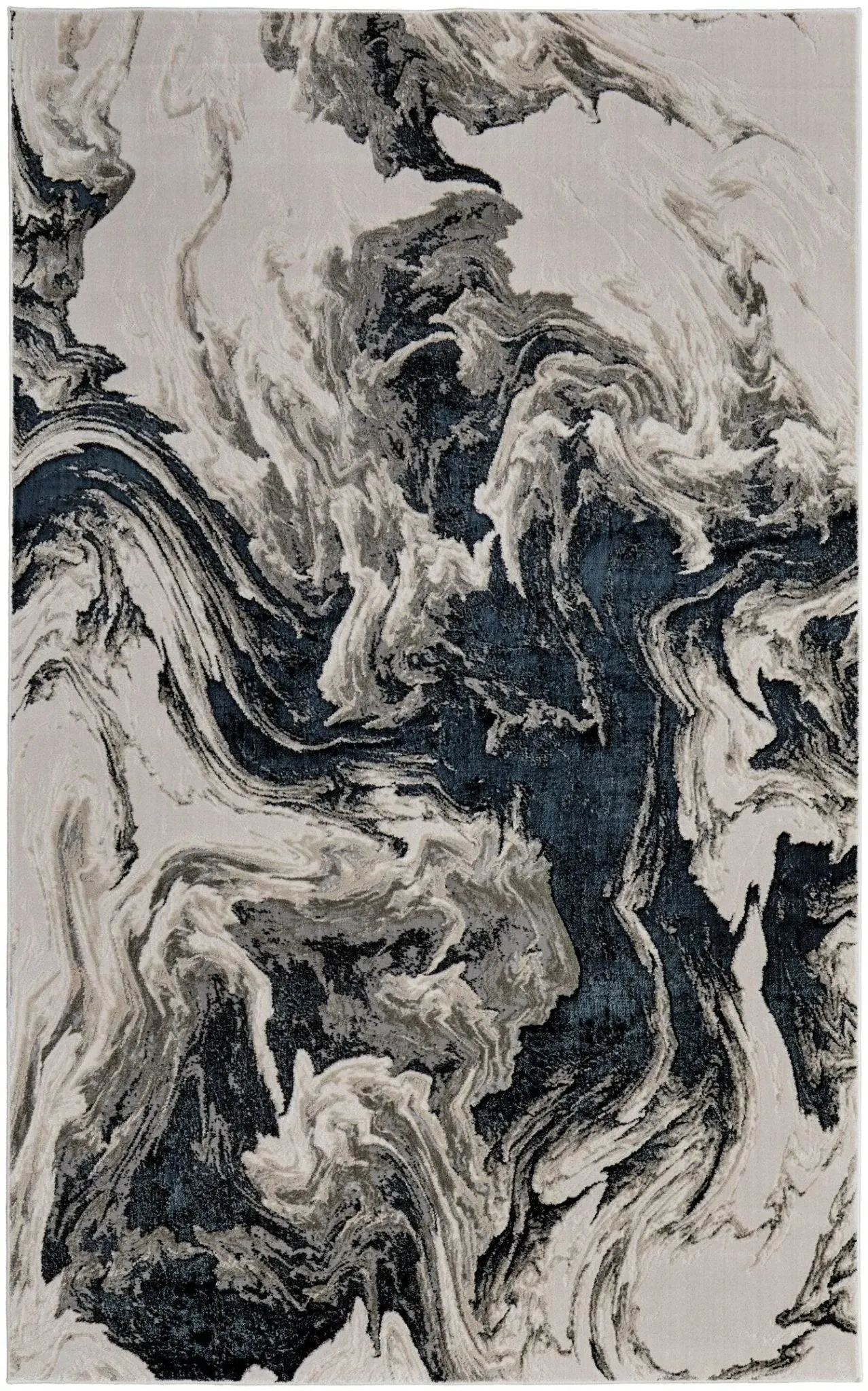 Micah 69439LPF Ivory/Black Rug