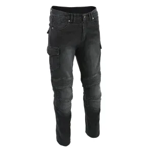 Milwaukee Leather MDM5011 Men's Black Knee Flex Armored Straight Cut