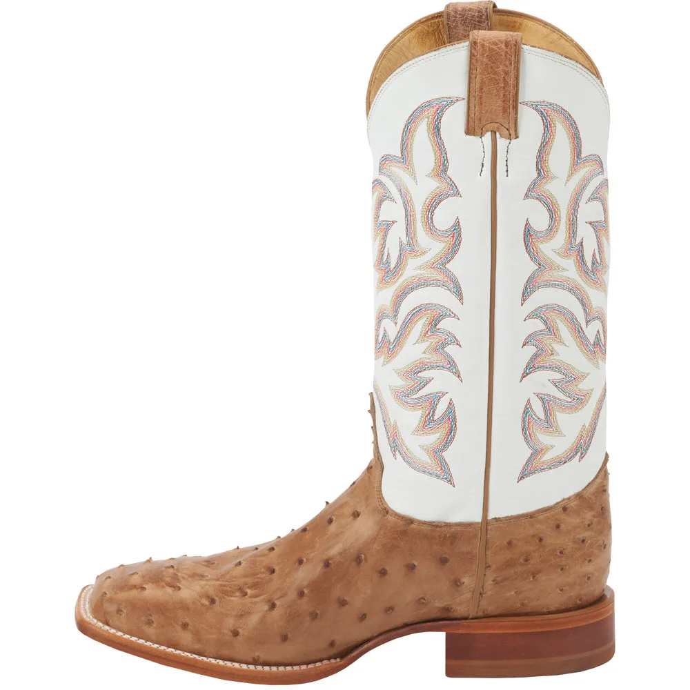 Pascoe Ostrich Square Toe Cowboy Boots