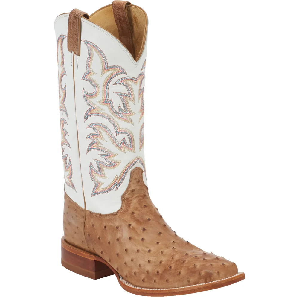 Pascoe Ostrich Square Toe Cowboy Boots