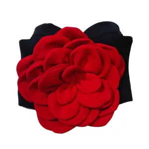 Pre Order: Big Red 3D Flower Corset