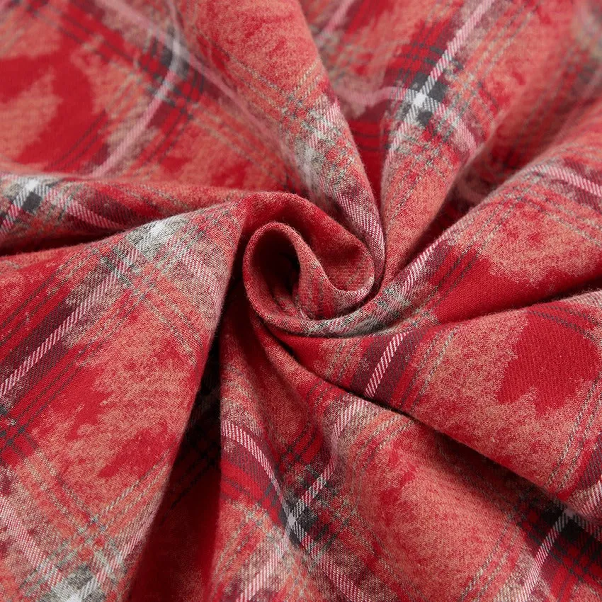 Pre Order:  Classic Cotton Red Plaid Shirt