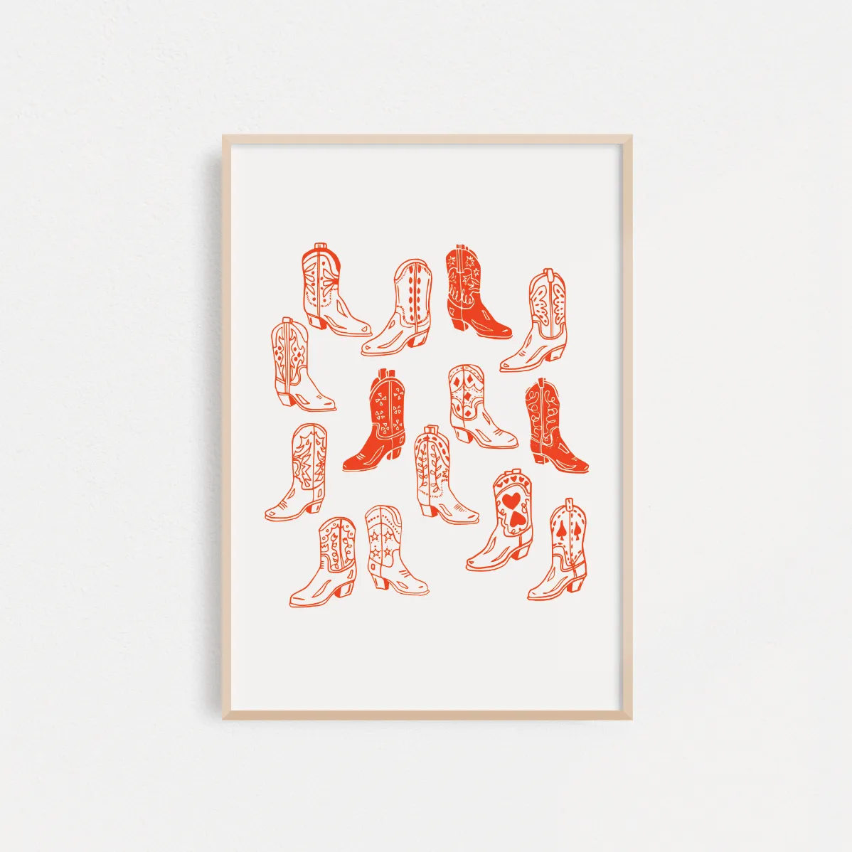 "Vintage Boots" Poster