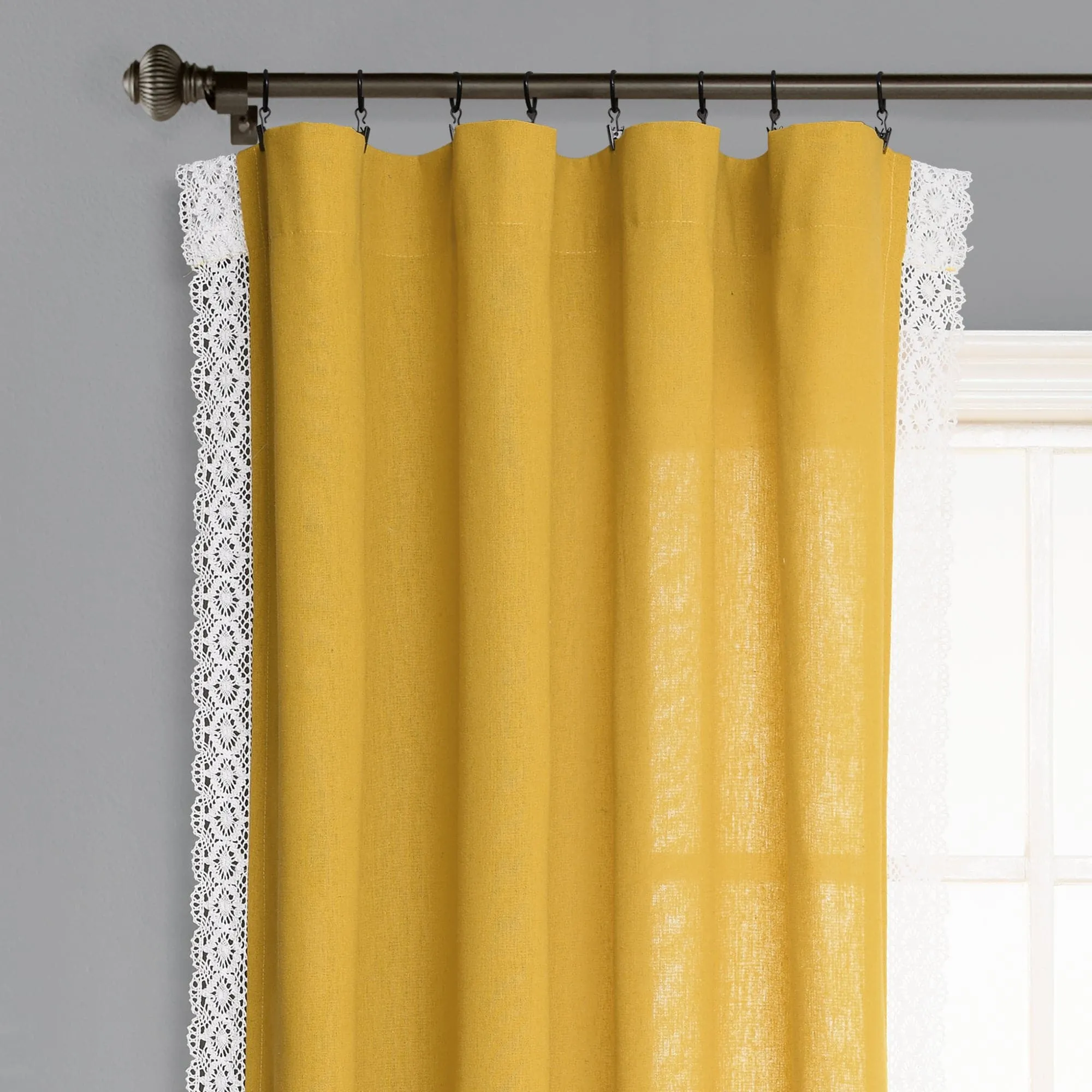 Rosalie Faux Linen Window Panel Set