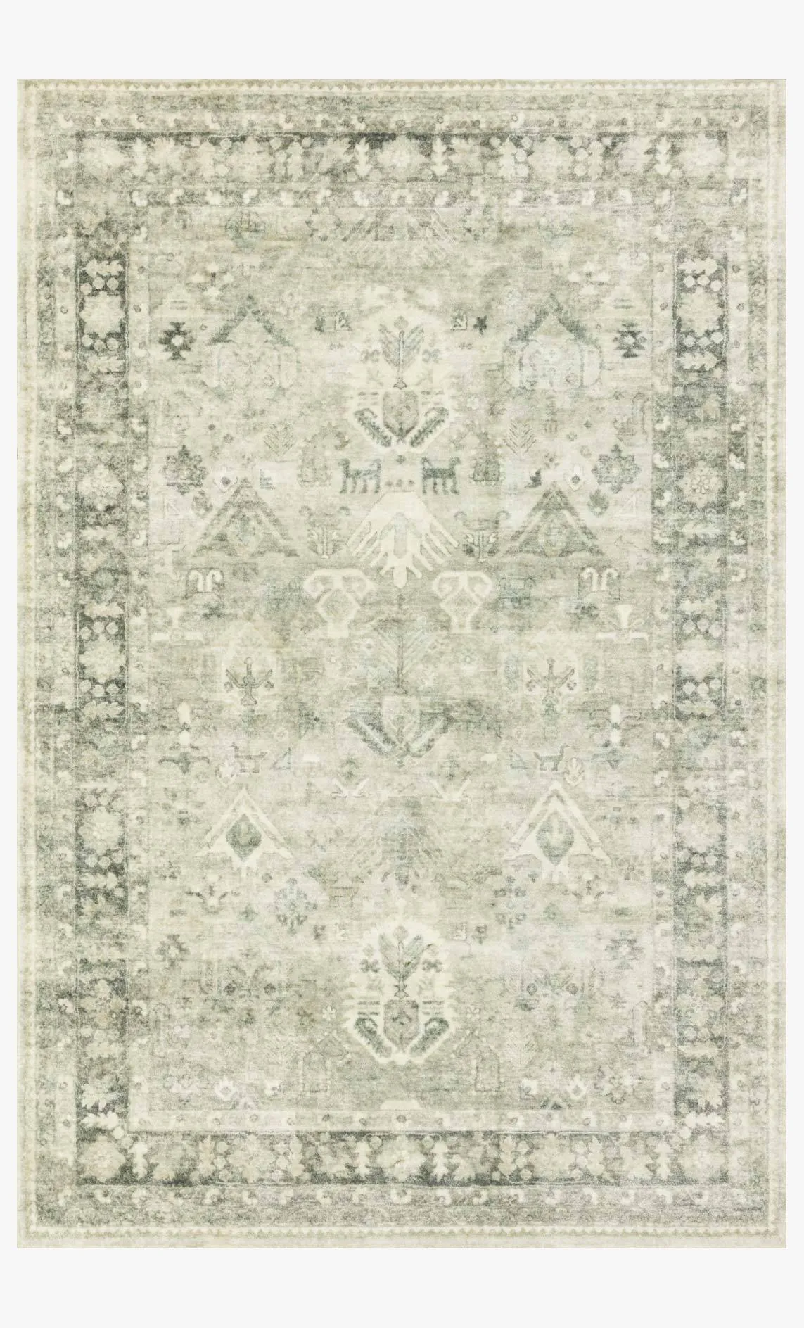 Rosette Ros-04 Steel/Graphite Rug