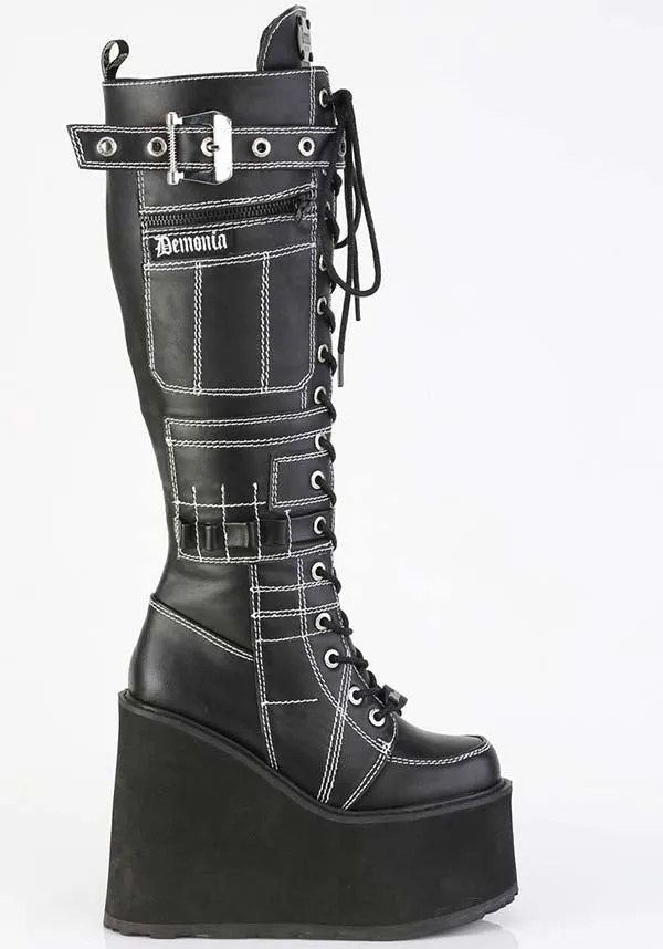 SWING-260 [Black] | PLATFORM BOOTS [PREORDER]