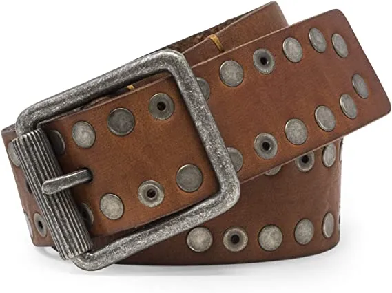 Timberland Women's 32mm Studs with Rolling Buckle Leather Belt