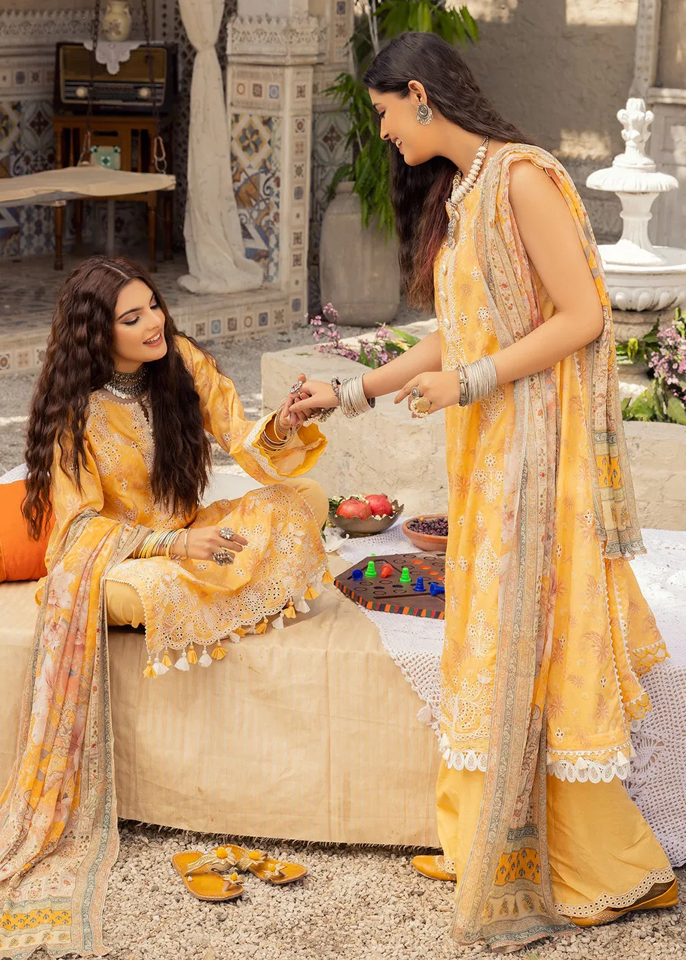 Yellow Lawn Suit - Adan Libas - Dorian Eid Edit '23 - 5202-D2